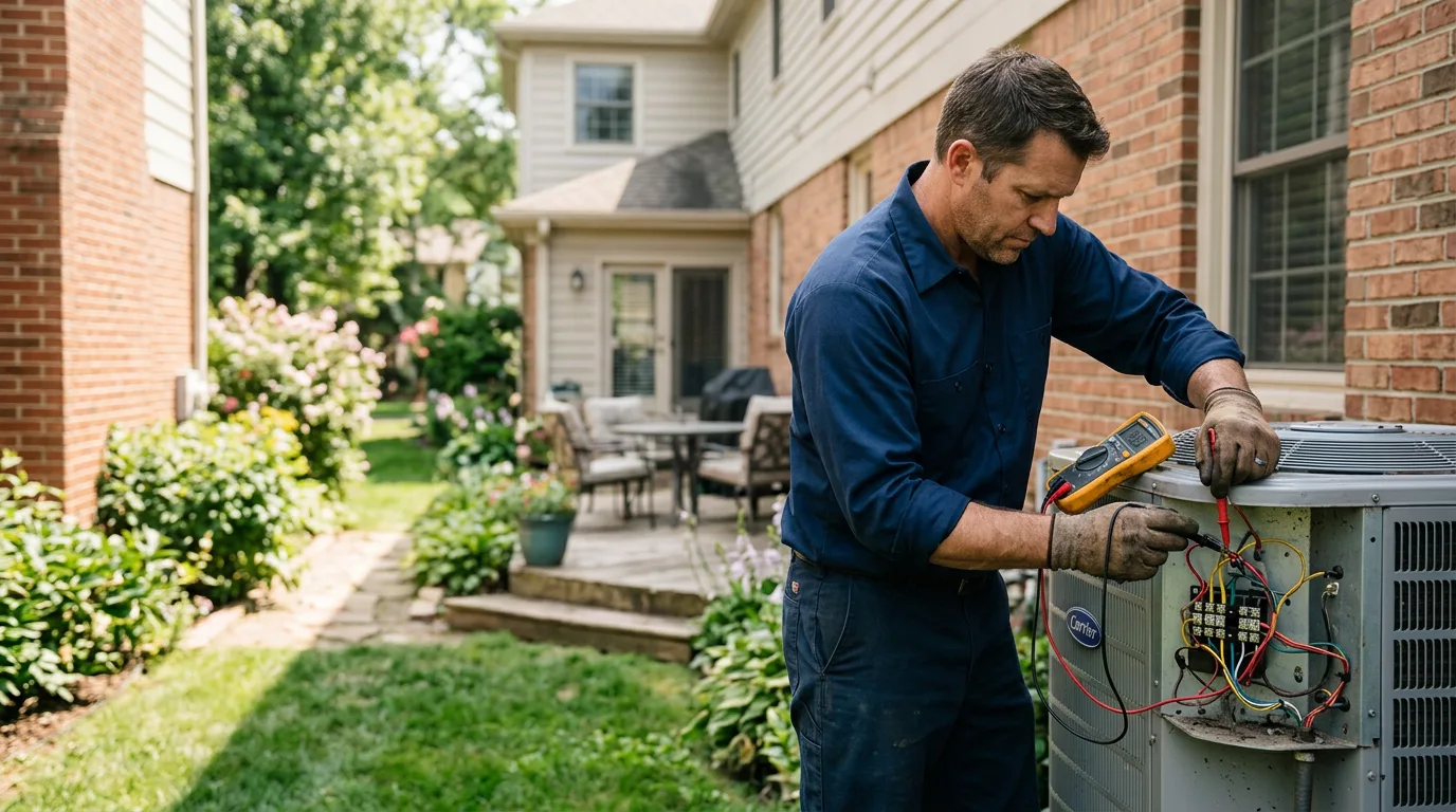 HVAC technician working near Orrville, OH